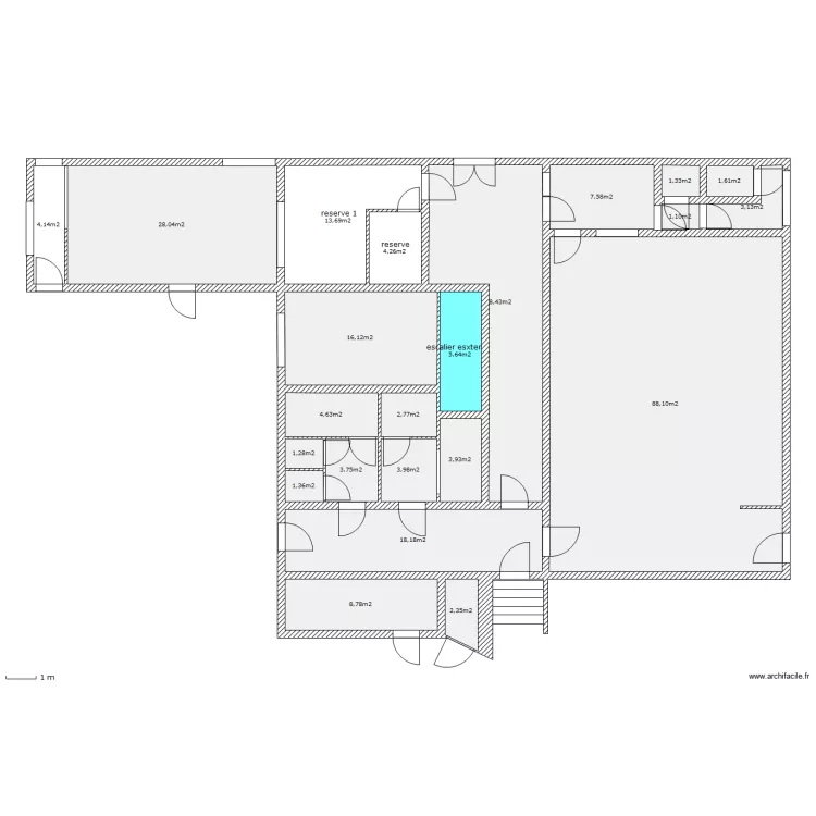 cuisine salle des f&ecirc;tes modif 8. Plan de 
