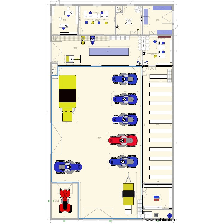 Garage Horion Rez sans court v2. Plan de 0 pièce et 0 m2