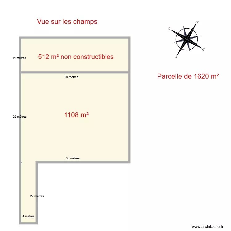 COURBESSEAUX LOT 7. Plan de 