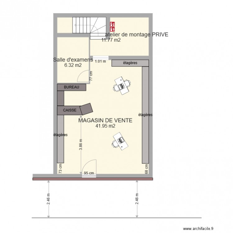 OPTIQUE CLAIREVUE  30130 PONT SAINT ESPRIT. Plan de 0 pièce et 0 m2