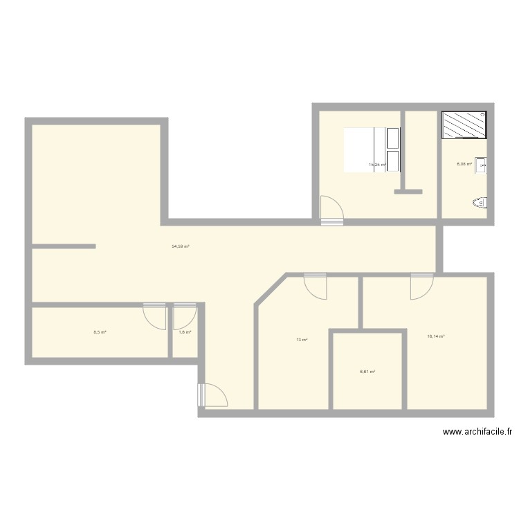 Projet maison v2. Plan de 0 pièce et 0 m2