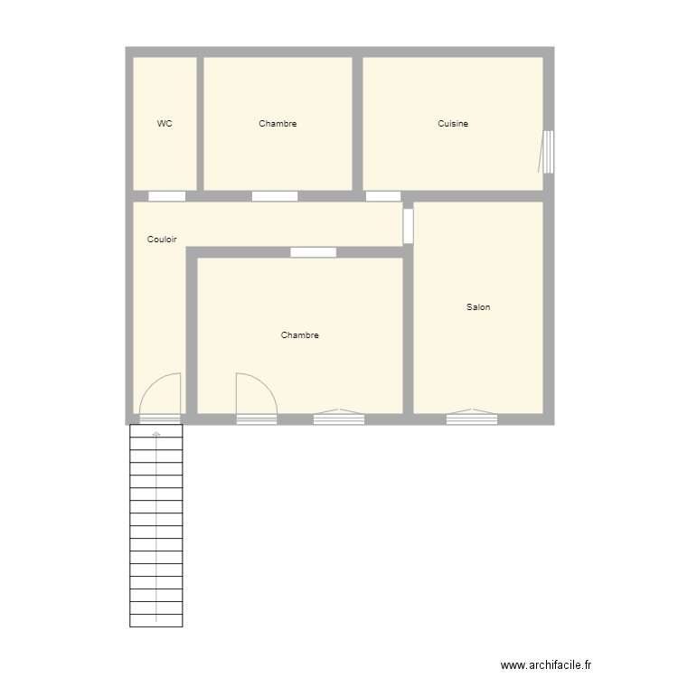 App étage à droite fond de cour CHIHA  . Plan de 0 pièce et 0 m2