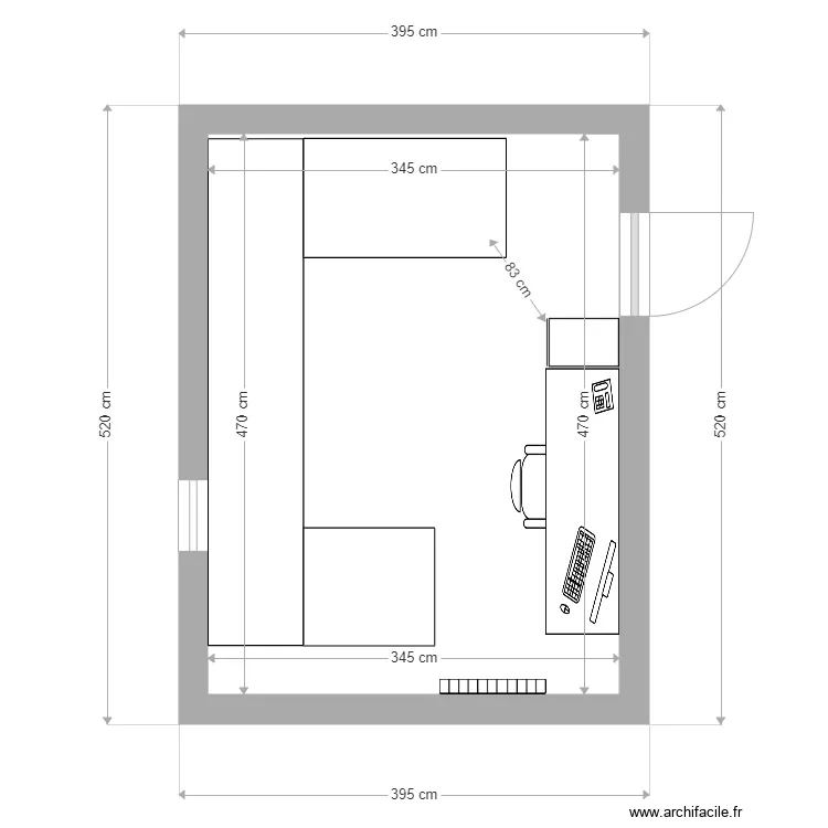 plan bureau atelier. Plan de 
