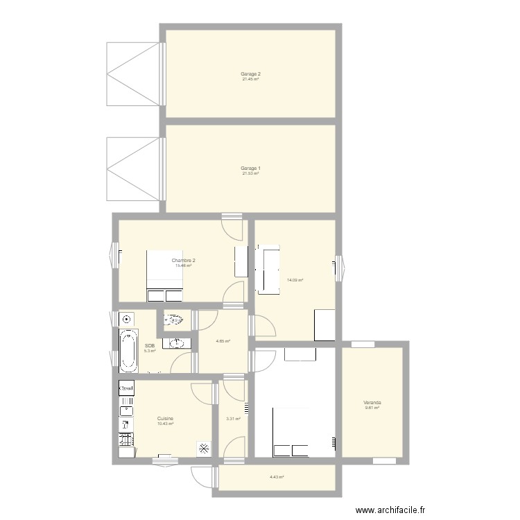 Bidart RDC Avant. Plan de 0 pièce et 0 m2