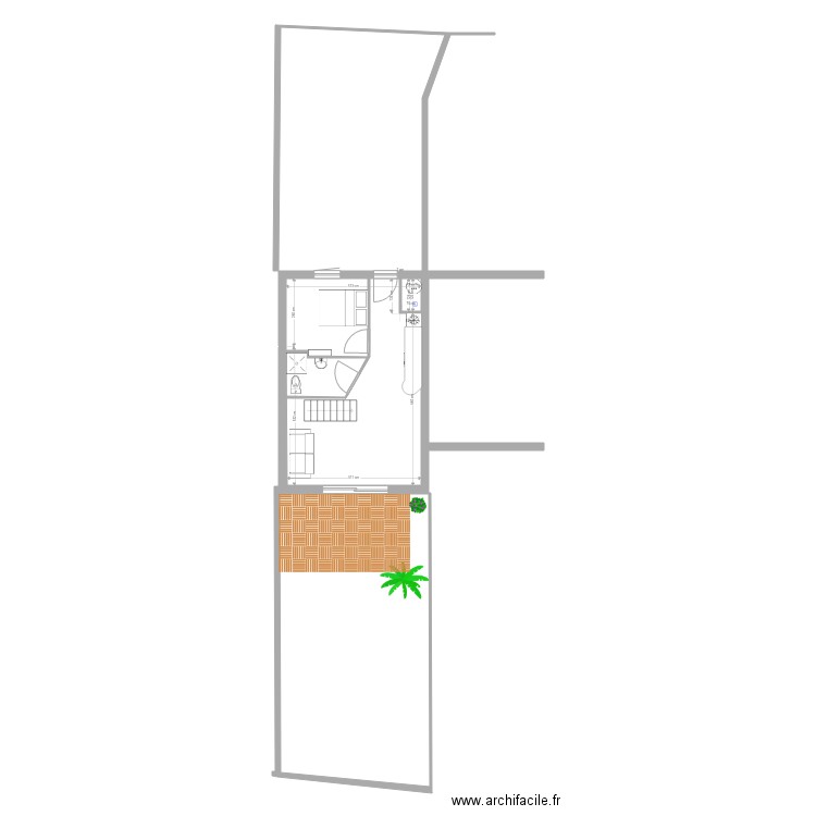 Extension 1. Plan de 0 pièce et 0 m2