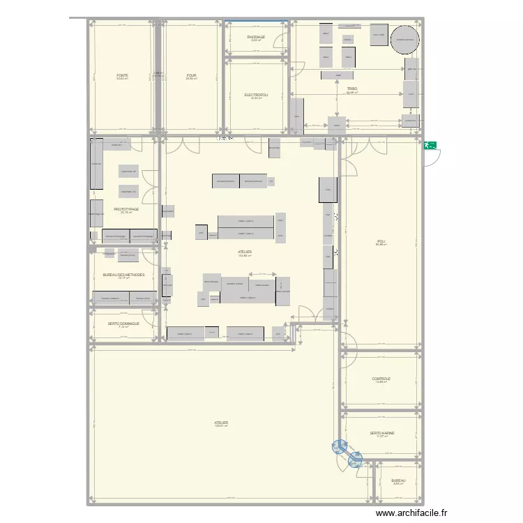 plan atelier avant modif 2. Plan de 