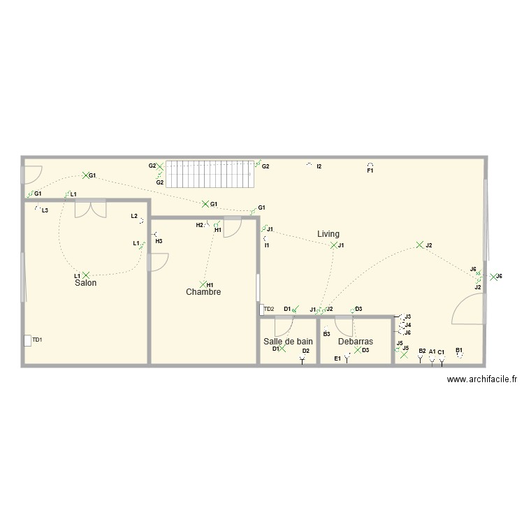 maison rez de chaussee v2 . Plan de 0 pièce et 0 m2