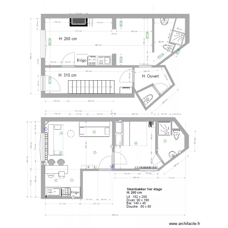 Ostende Steenbacker 1ier Apres. Plan de 