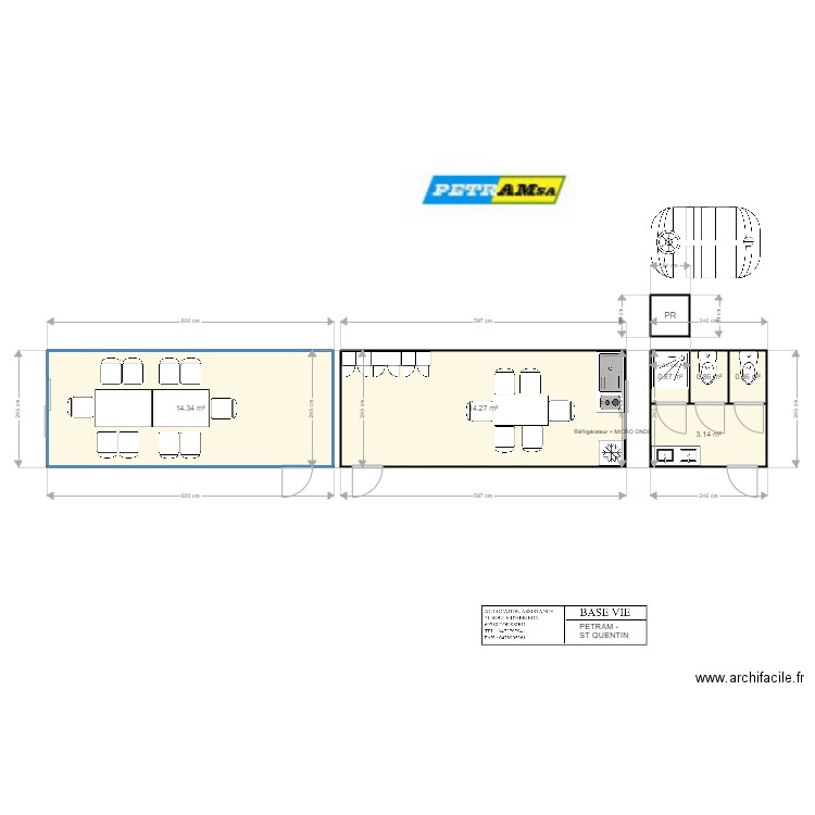 PETRAM ST QUENTIN. Plan de 0 pièce et 0 m2