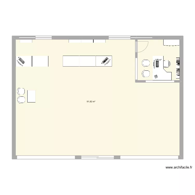 Espace commercial exemple. Plan de Espace commercial exemple. Plan de