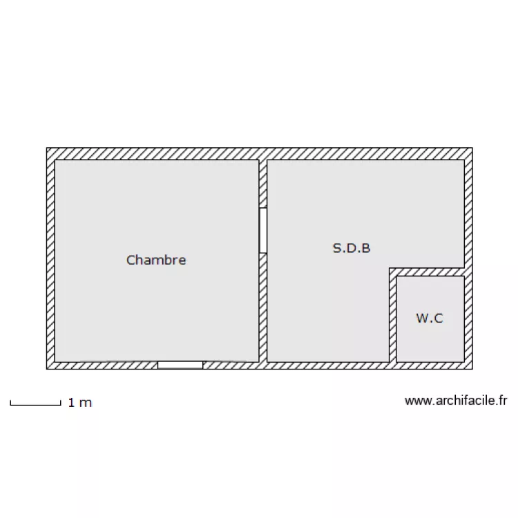 Chambre. Plan de 