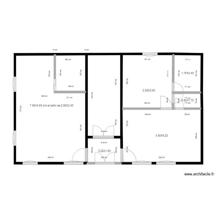 Rez de Chauss&eacute;e Bat G studio  Handicap&eacute;e Assist&eacute;e 2019  LUDI. Plan de 