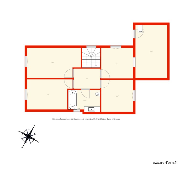 BI 3804  étage non côté. Plan de 0 pièce et 0 m2