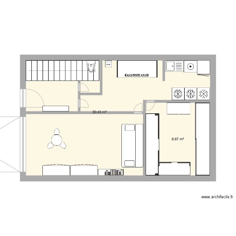 RDC. Plan de 0 pièce et 0 m2