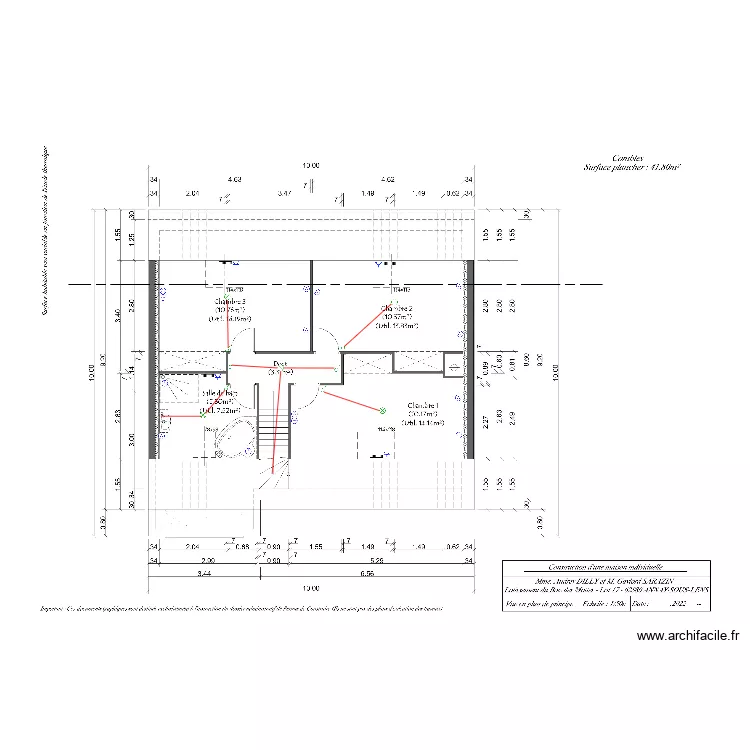 SARAZIN DILLY ETAGE. Plan de SARAZIN DILLY ETAGE. Plan de