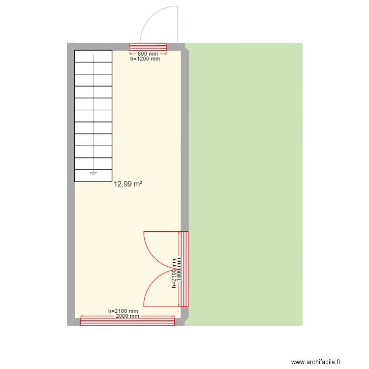 новый крым 21223цу4567111. Plan de 4 pièces et 53 m2