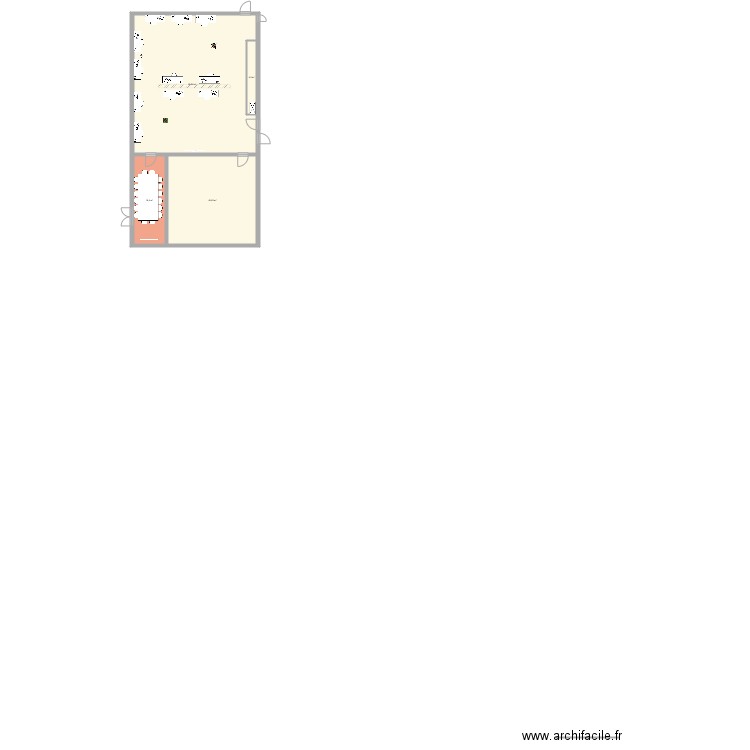 bureauwico2. Plan de 4 pièces et 161 m2