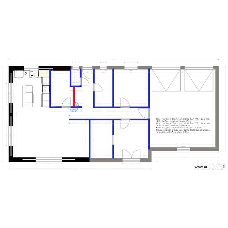 implantation cuisine. Plan de 0 pièce et 0 m2