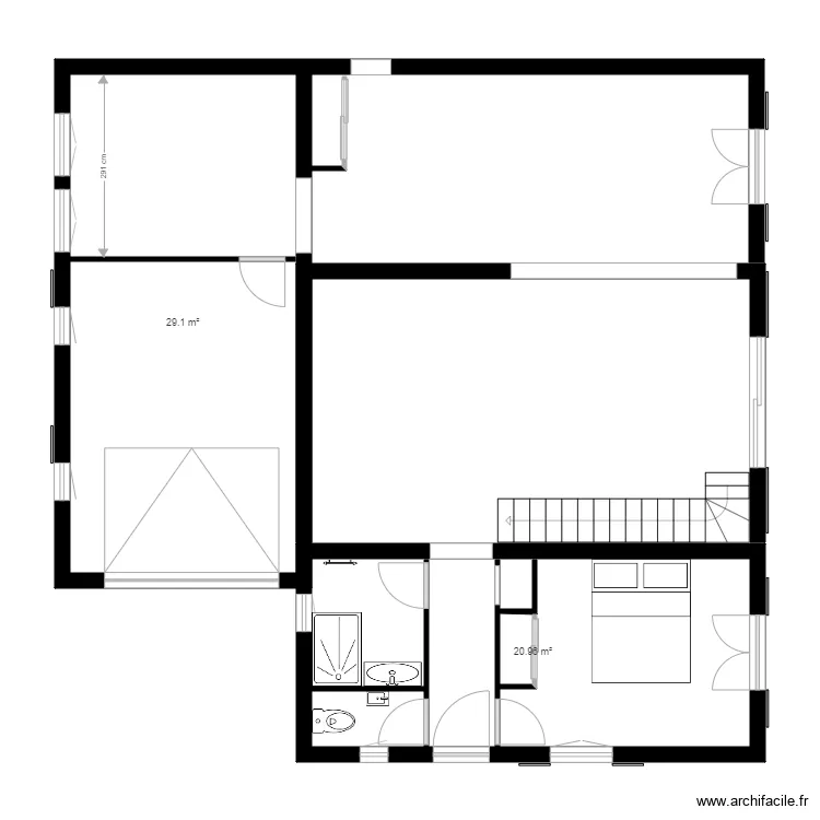 RDG REZ DE CHAUSSEE NEW. Plan de 
