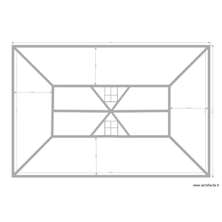 toiture villa ducos. Plan de toiture villa ducos. Plan de