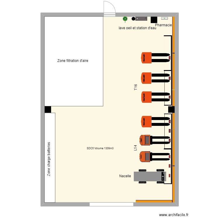 SDC5 1309M3. Plan de 1 pièce et 113 m2