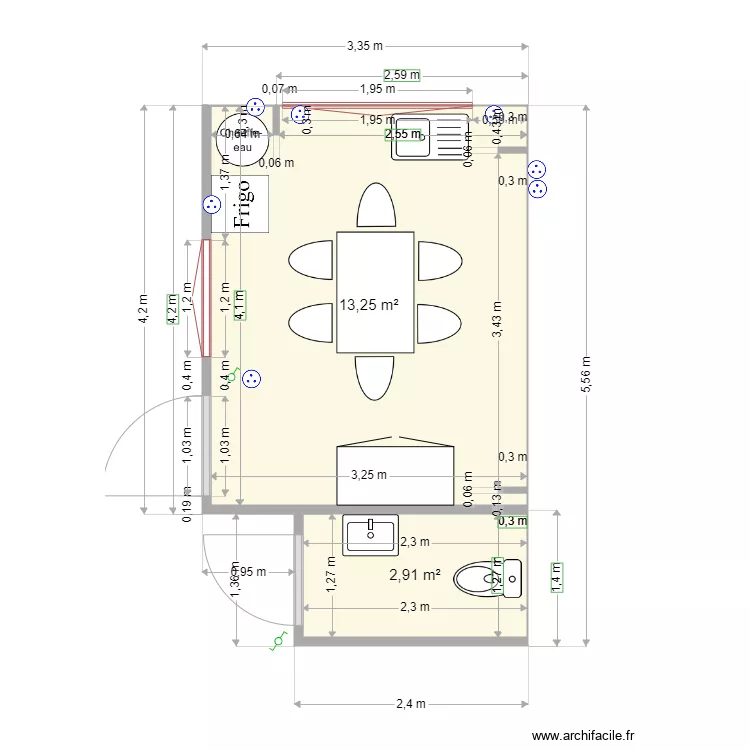 cuisine wc. Plan de cuisine wc. Plan de