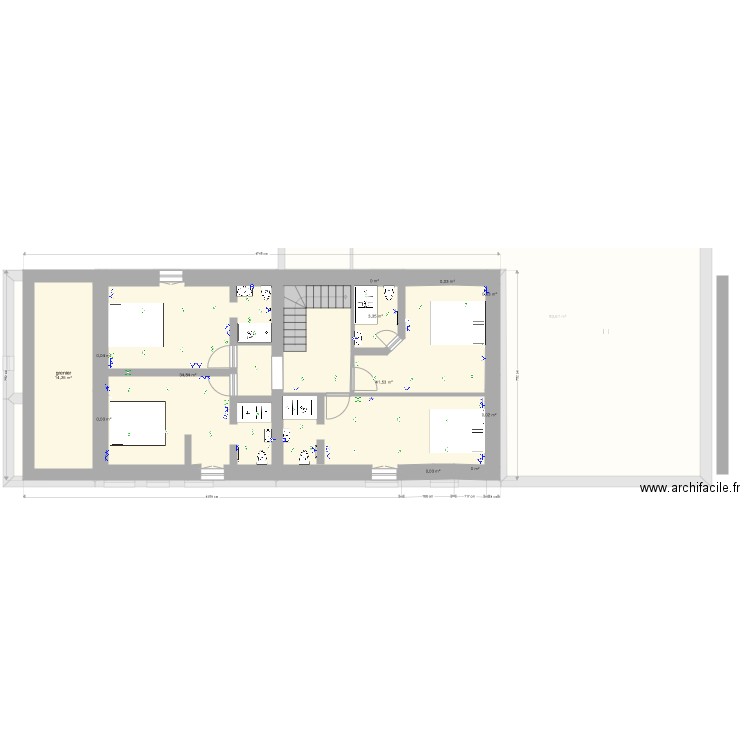 colas 27 01 22 etage. Plan de 18 pièces et 301 m2