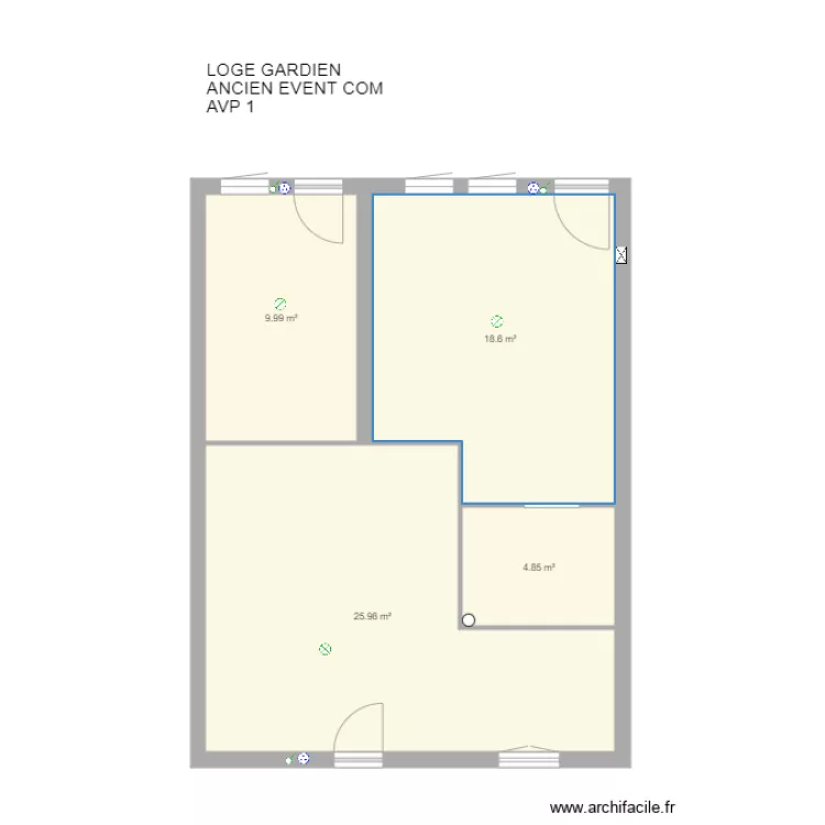 LOCAL RSD MED LOGE GARDIEN AVP 1. Plan de 