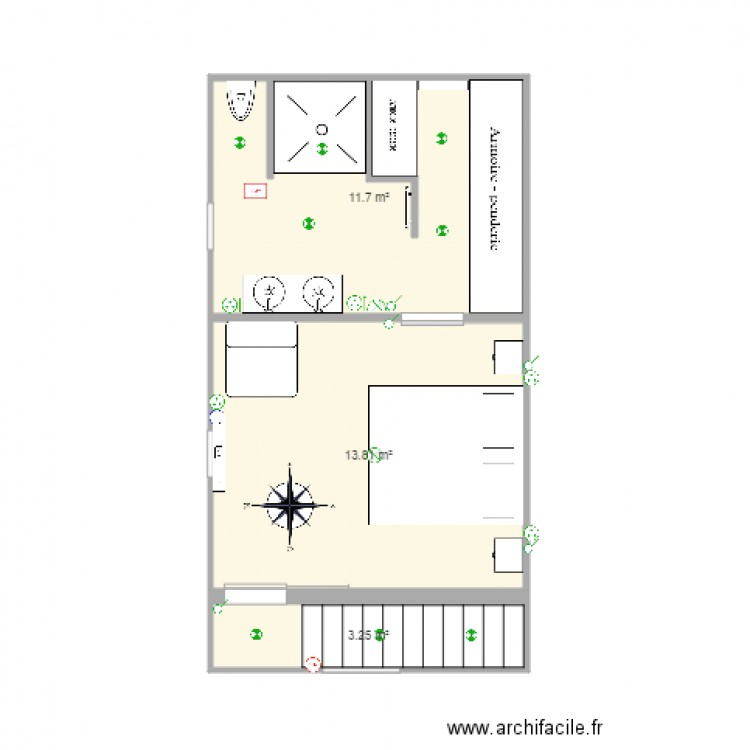 combles maison. Plan de 0 pièce et 0 m2