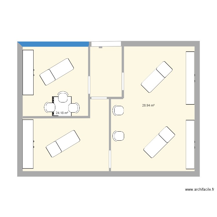 cabinet. Plan de 0 pièce et 0 m2