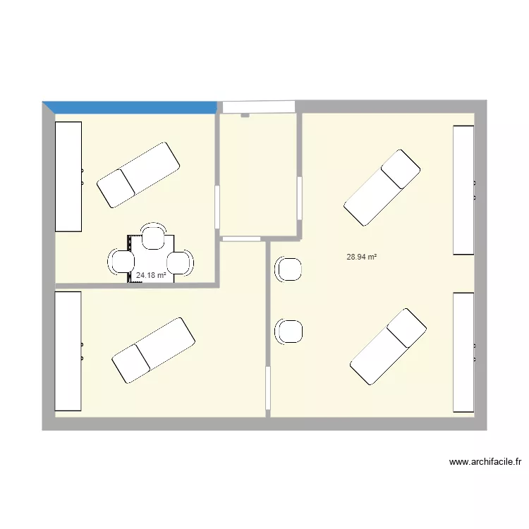 cabinet. Plan de cabinet. Plan de