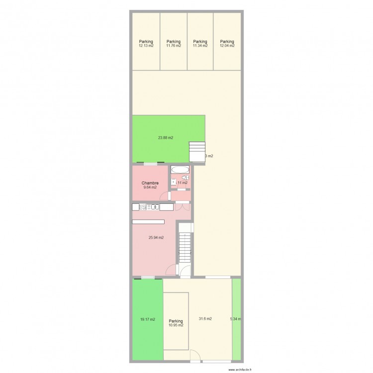 RDC PROJET. Plan de 0 pièce et 0 m2