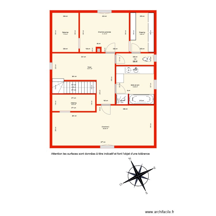 BI 2413 étage côté. Plan de 0 pièce et 0 m2