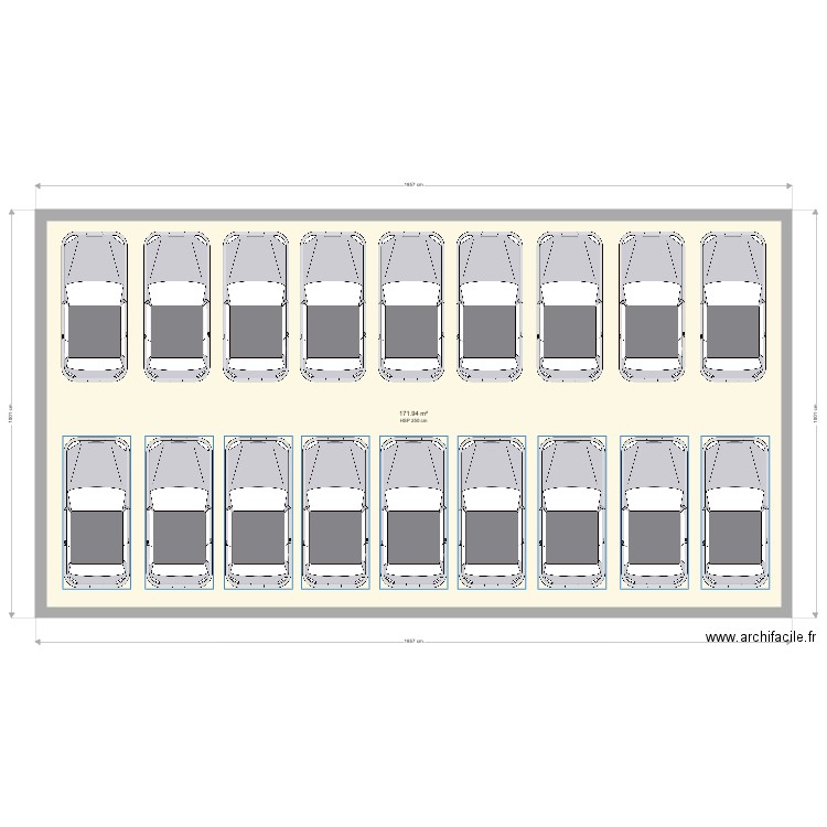 Garage. Plan de 0 pièce et 0 m2