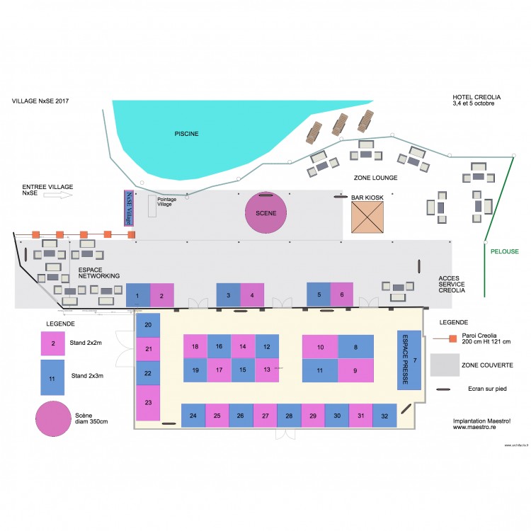 STAND NxSE 2017 TEST. Plan de 0 pièce et 0 m2