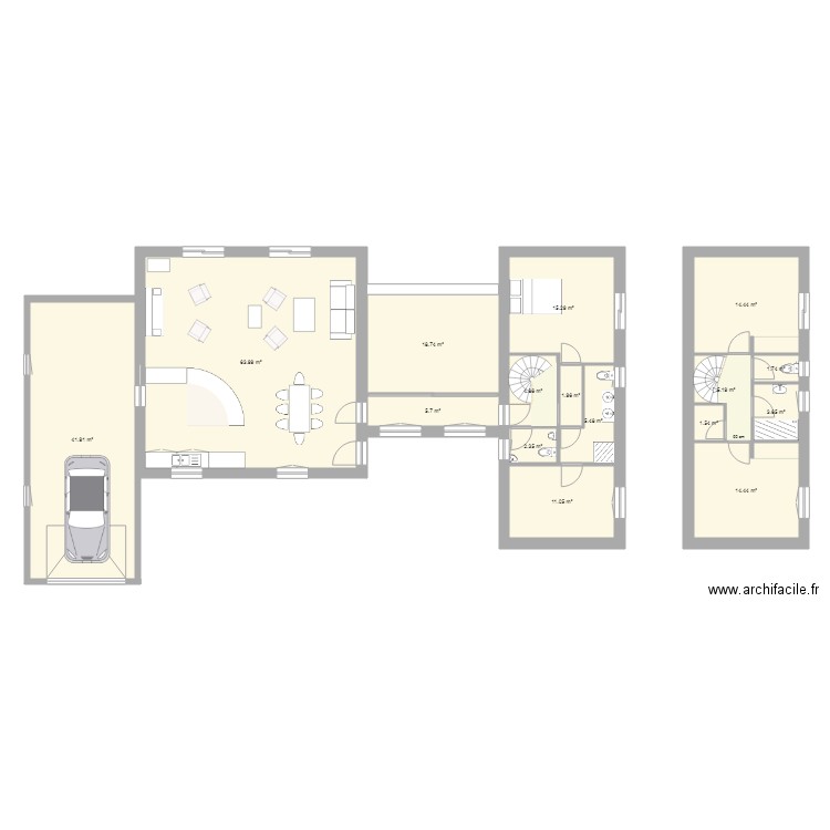 ANY PAUL RDC. Plan de 0 pièce et 0 m2