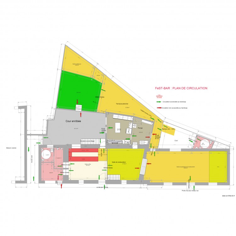 Plan de circulation FeSTBAR Projet6. Plan de 0 pièce et 0 m2