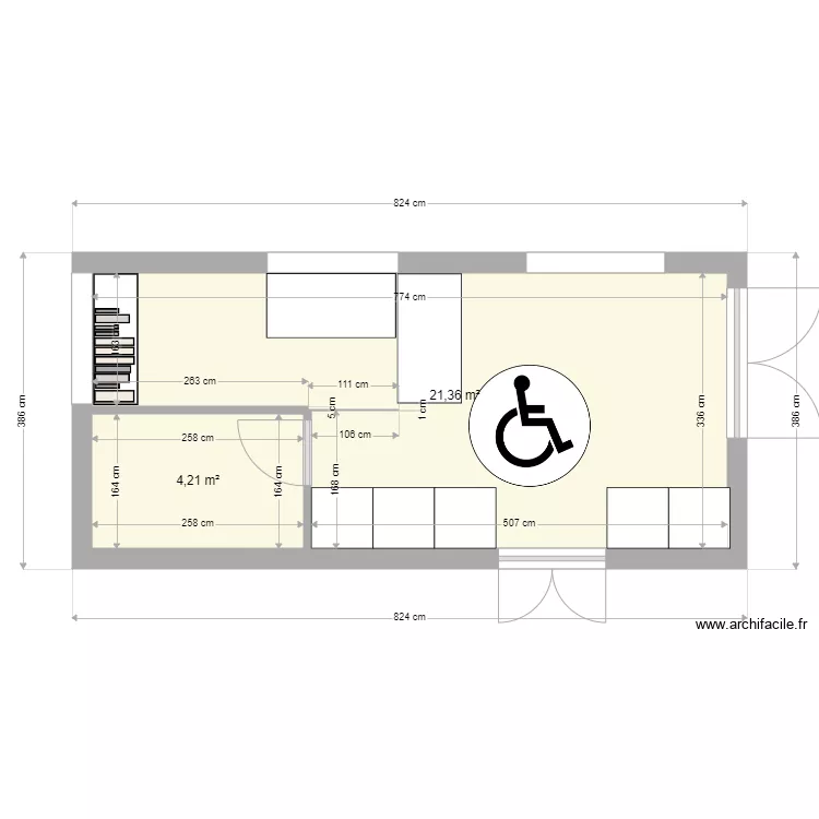 Accueil FBA V2. Plan de 