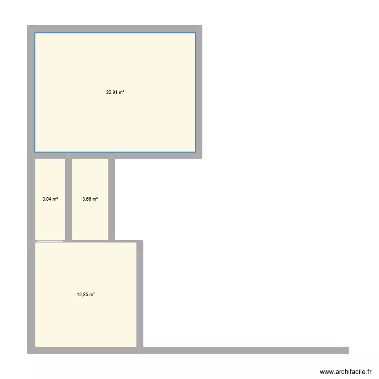 Libert&eacute; projet fini R+1. Plan de 