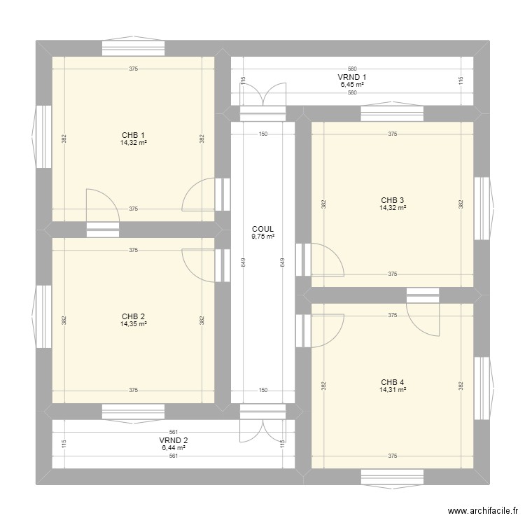 etage neny. Plan de 0 pièce et 0 m2