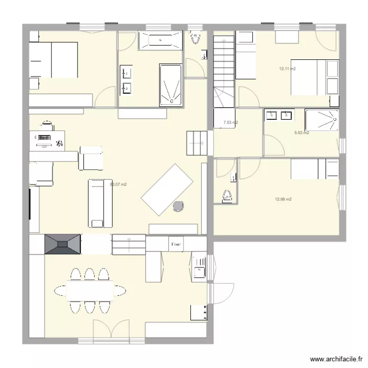 Nouvelle Maison. Plan de 