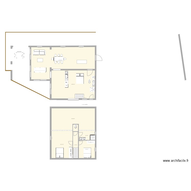 rion v1. Plan de 8 pièces et 165 m2