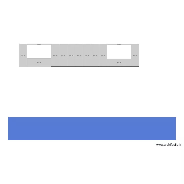 Mur Kempinski SONEPAR. Plan de 