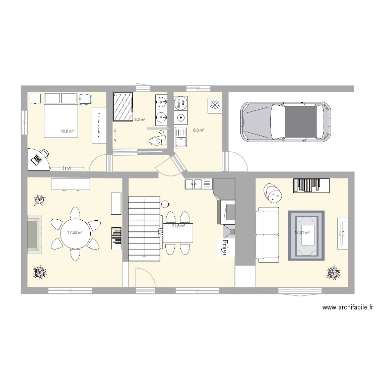 Le Bas Saulbesnon RDC. Plan de 0 pièce et 0 m2