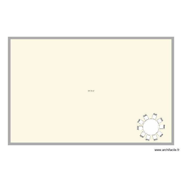 salle Mariage. Plan de 