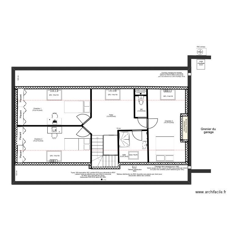12Comble. Plan de 0 pièce et 0 m2