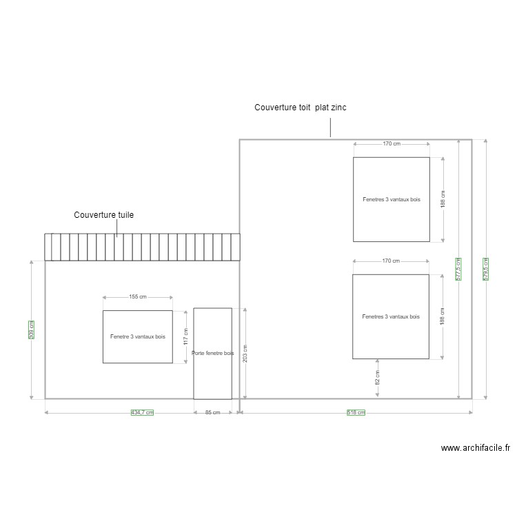 FACADE   ANSART RAULT. Plan de 0 pièce et 0 m2