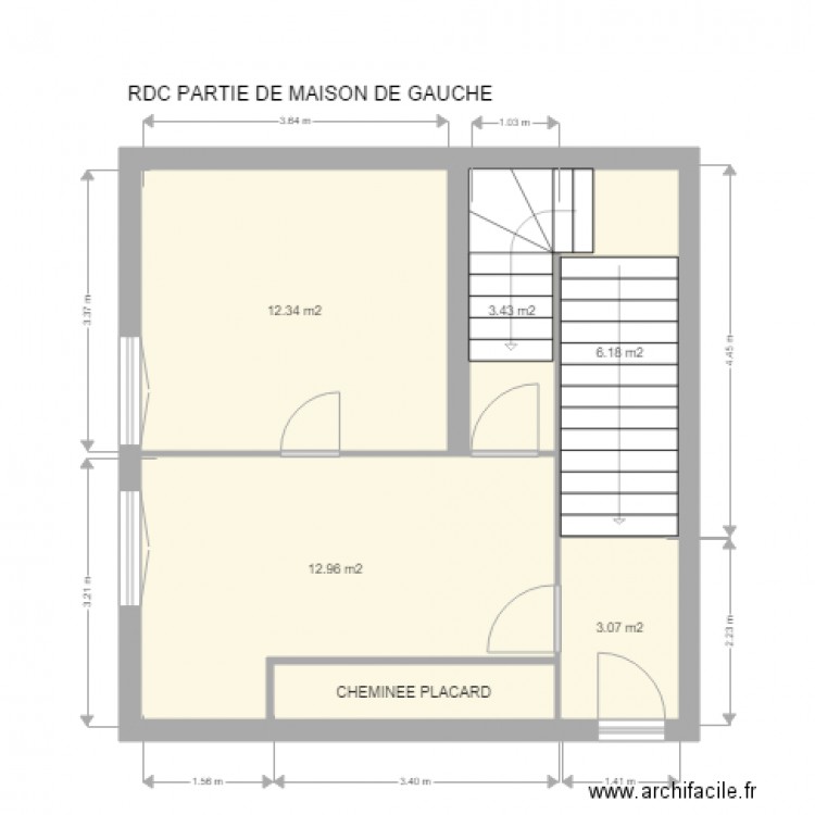 ST LEO MAISON GAUCHE RDC. Plan de 0 pièce et 0 m2