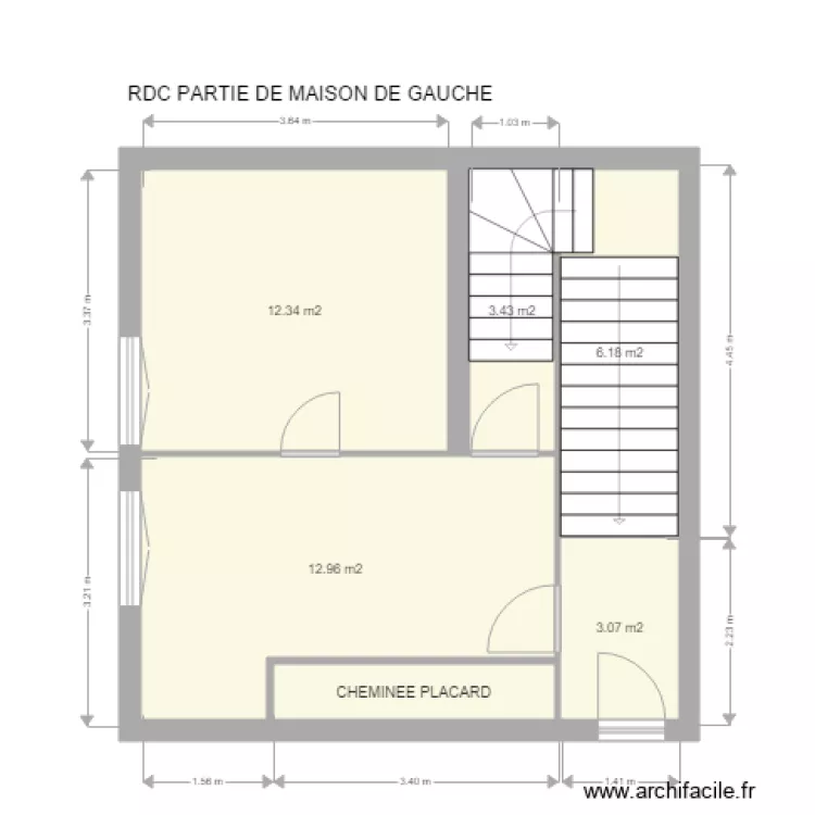 ST LEO MAISON GAUCHE RDC. Plan de ST LEO MAISON GAUCHE RDC. Plan de