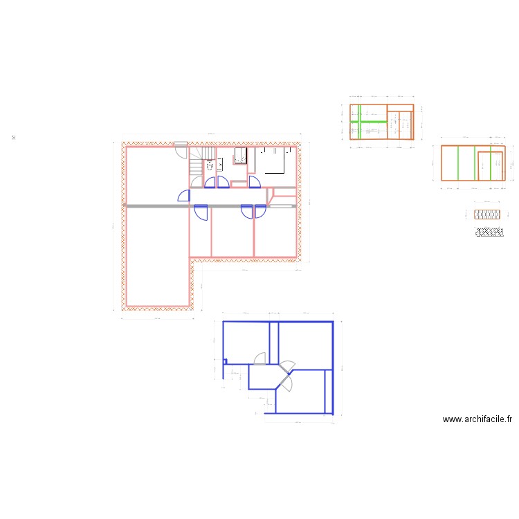 bain. Plan de 0 pièce et 0 m2
